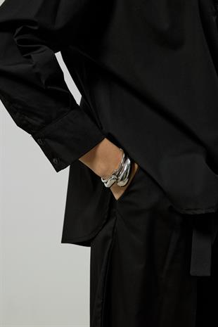 Noah Basic Poplin Takım - Siyah