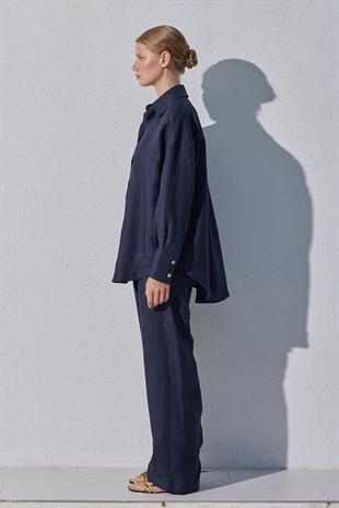 Noli Keten Gömlek - Lacivert