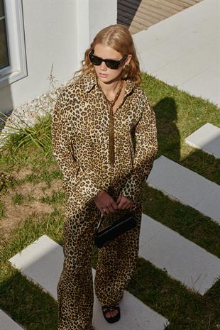 Noli Keten Gömlek - Leopar 