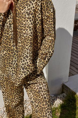 Noli Keten Gömlek - Leopar 