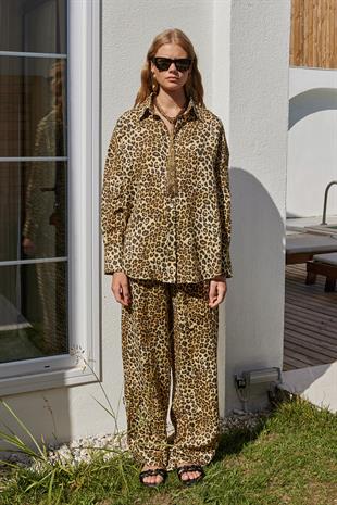 Noli Keten Gömlek - Leopar 