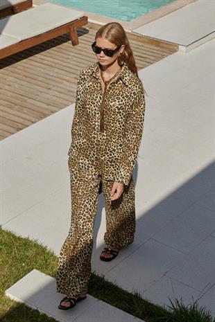 Noli Keten Gömlek - Leopar 