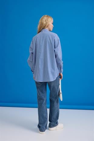 Odessa Basic Çizgili Gömlek 