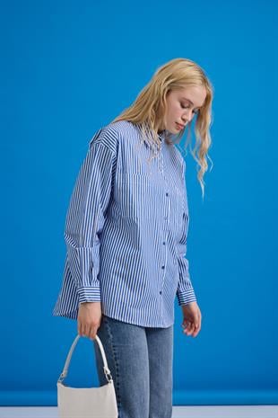 Odessa Basic Çizgili Gömlek 