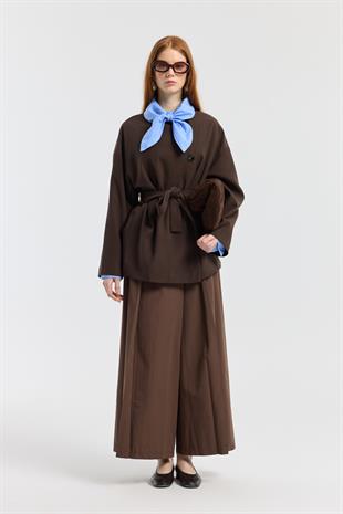 Ophelia Kuşaklı Kaban - Acı kahve