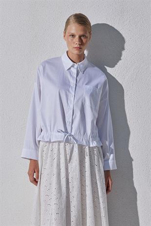 Pansy Cotton Gömlek - Beyaz