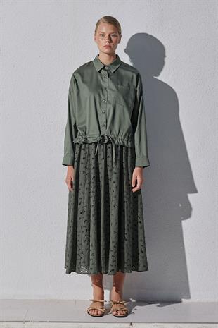 Pansy Cotton Gömlek - Haki