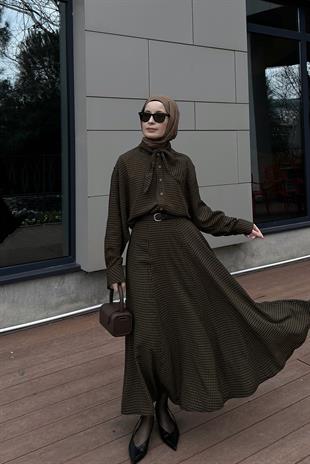 Paris Fular Yaka Pötikare Takım - Hardal