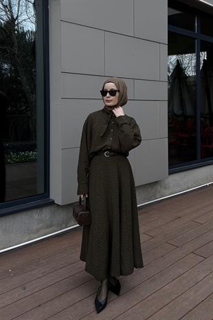 Paris Fular Yaka Pötikare Takım - Hardal