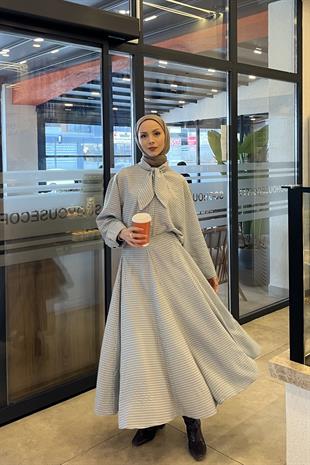 Paris Fular Yaka Pötikare Takım - Mavi