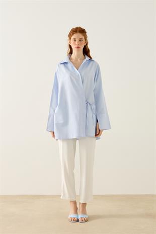 Petra Kruvaze Bağlamalı Gömlek - Bebemavi