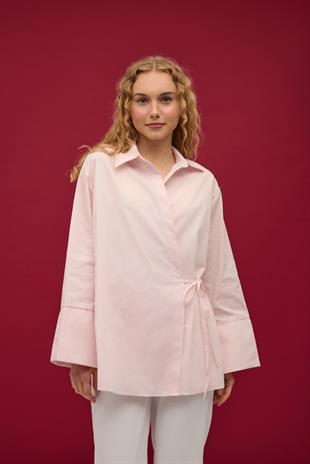 Petra Kruvaze Bağlamalı Gömlek - Pembe