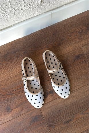 Puantiyeli Babet- Krem