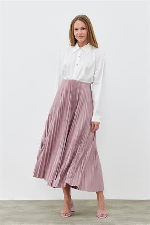 SINDY PİLİSELİ ETEK - EFLATUN