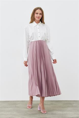 SINDY PİLİSELİ ETEK - EFLATUN