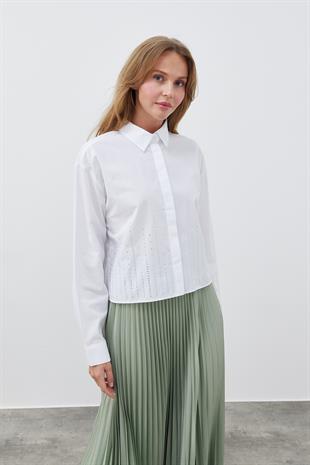 SINDY PİLİSELİ ETEK - MİNT