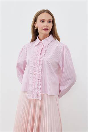 STELLA FIRFIRLI GÖMLEK - PEMBE