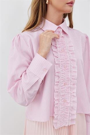 STELLA FIRFIRLI GÖMLEK - PEMBE