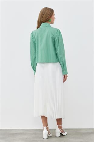 STELLA FIRFIRLI GÖMLEK -YEŞİL