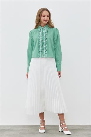 STELLA FIRFIRLI GÖMLEK -YEŞİL