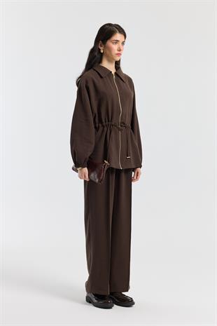 Vienna Tünelli Nervürlü Takım - Acı kahve