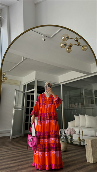 WIESSE VISCON ELBİSE - FUŞYA