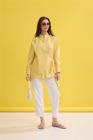 Wilma Kruvaze Kapaklı Polo Yaka Gömlek- Sarı