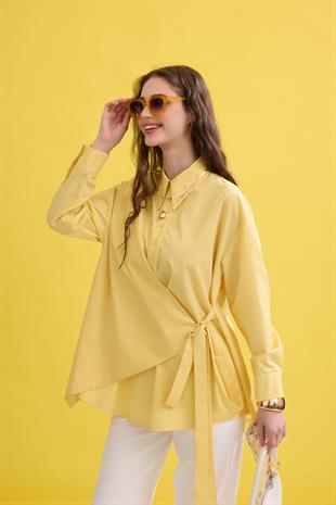 Wilma Kruvaze Kapaklı Polo Yaka Gömlek- Sarı