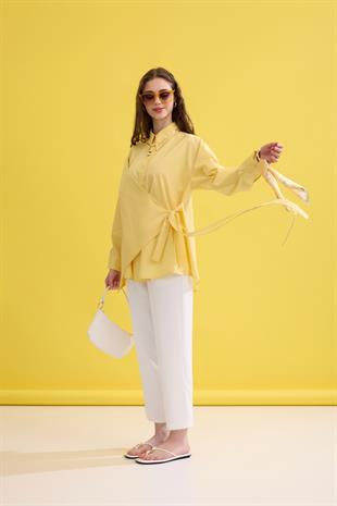 Wilma Kruvaze Kapaklı Polo Yaka Gömlek- Sarı