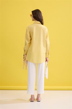 Wilma Kruvaze Kapaklı Polo Yaka Gömlek- Sarı