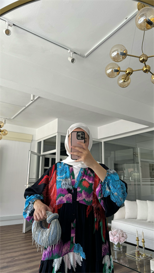 WISSENTE VISCON ELBİSE - SİYAH