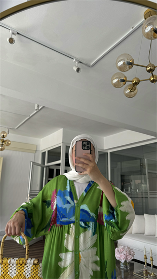 WISSENTE VISCON ELBİSE - YEŞİL