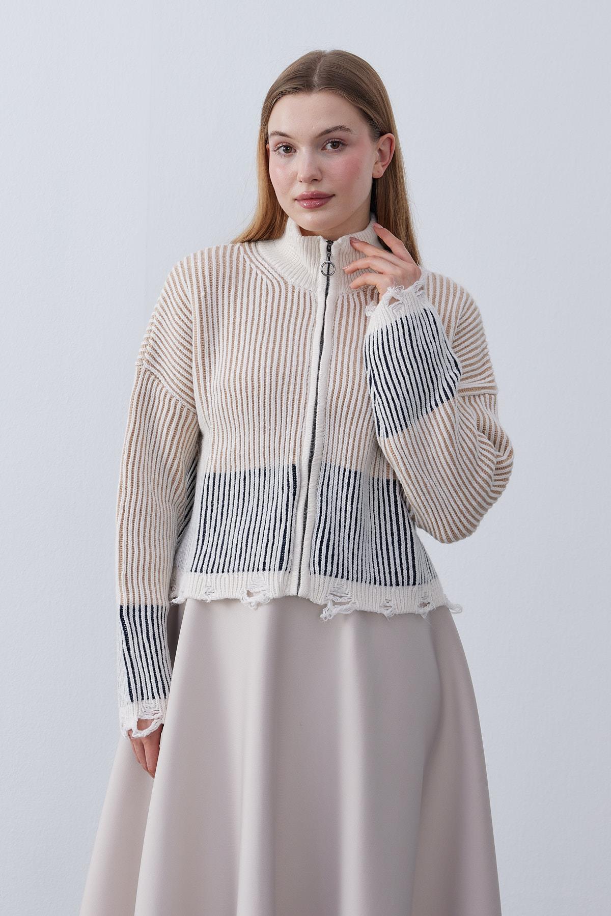 Celoisa Fermurlı Triko Ceket- Siyah