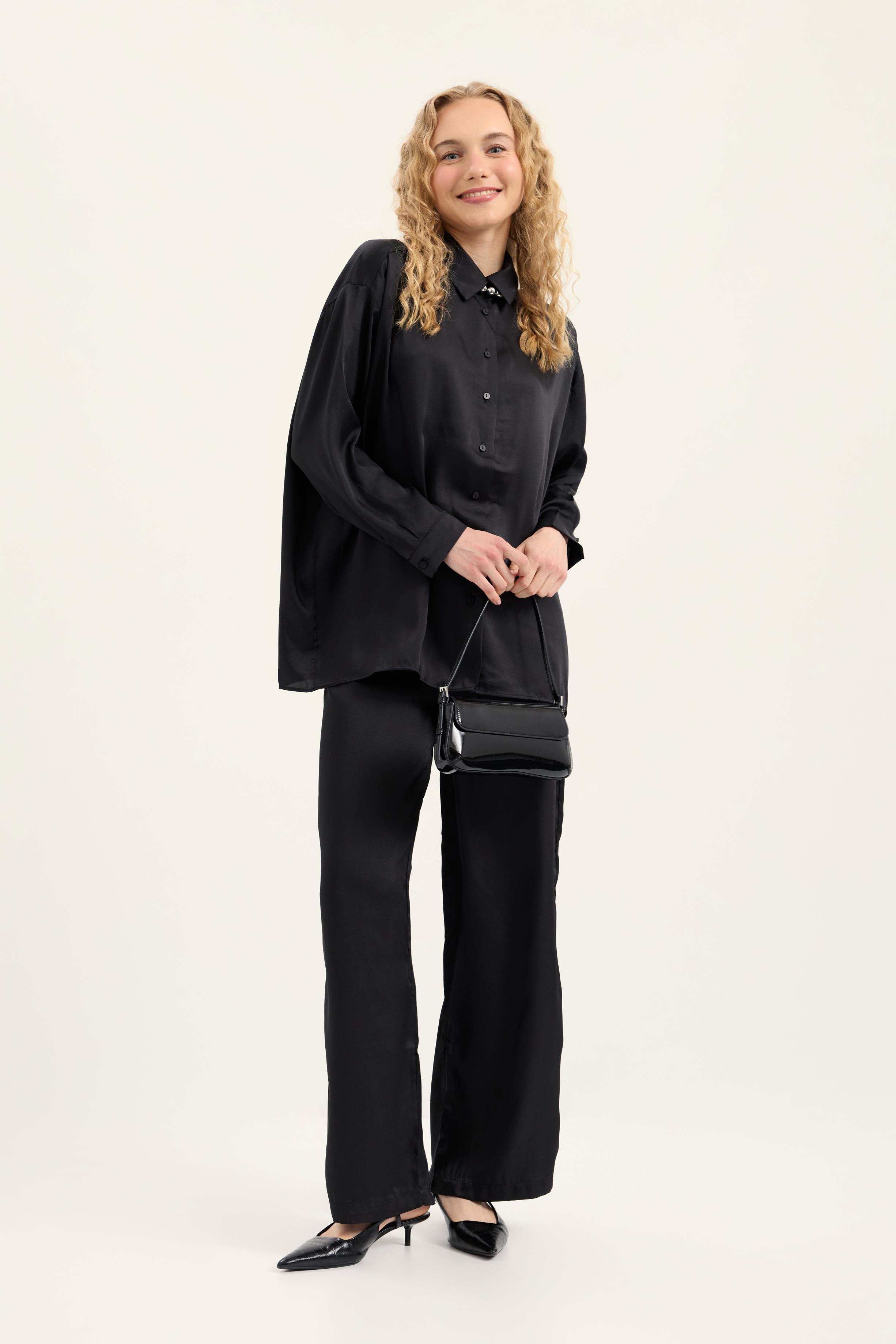 Elias Saten Takım - Siyah