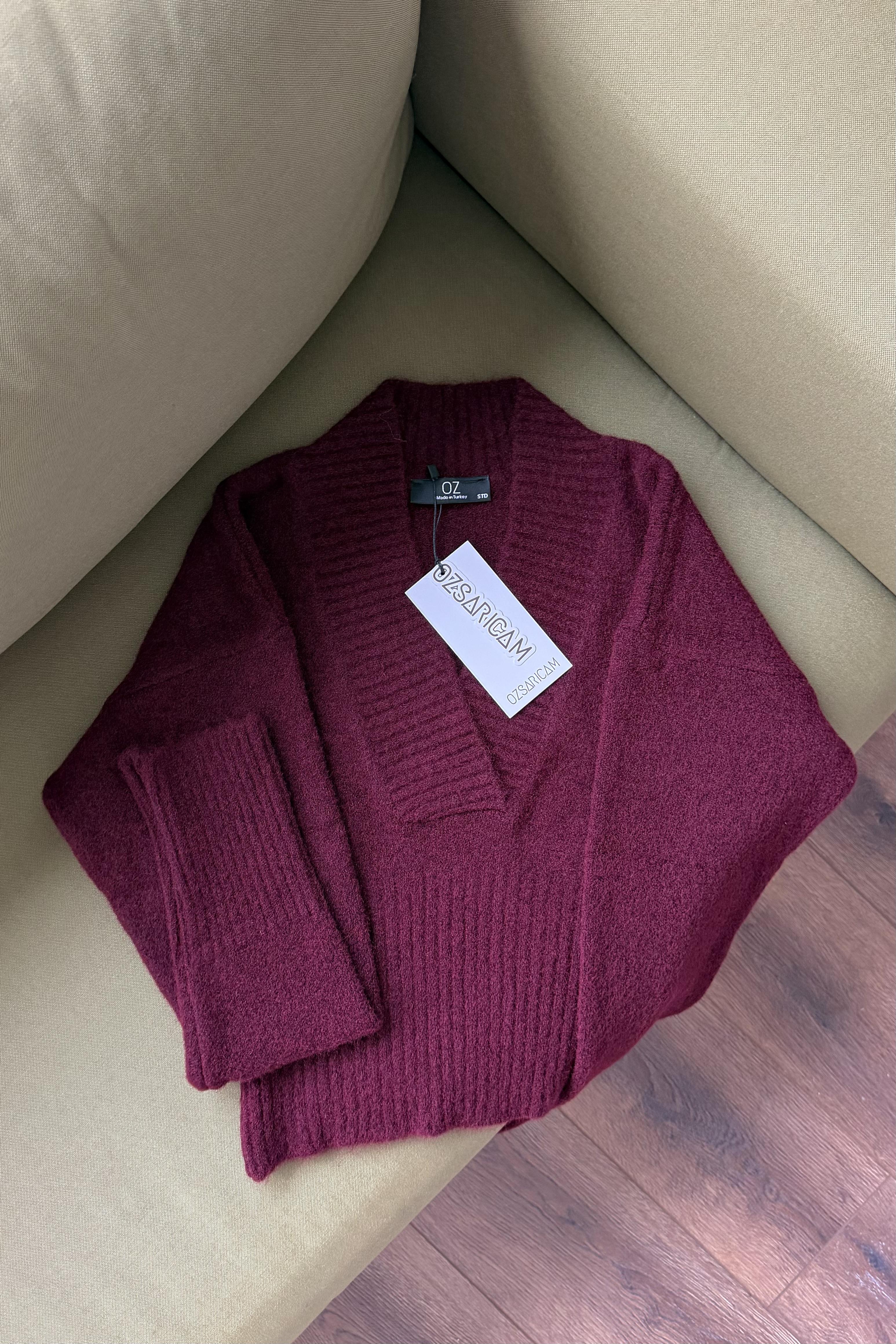 Frankie Fitilli Crop Kazak - Bordo