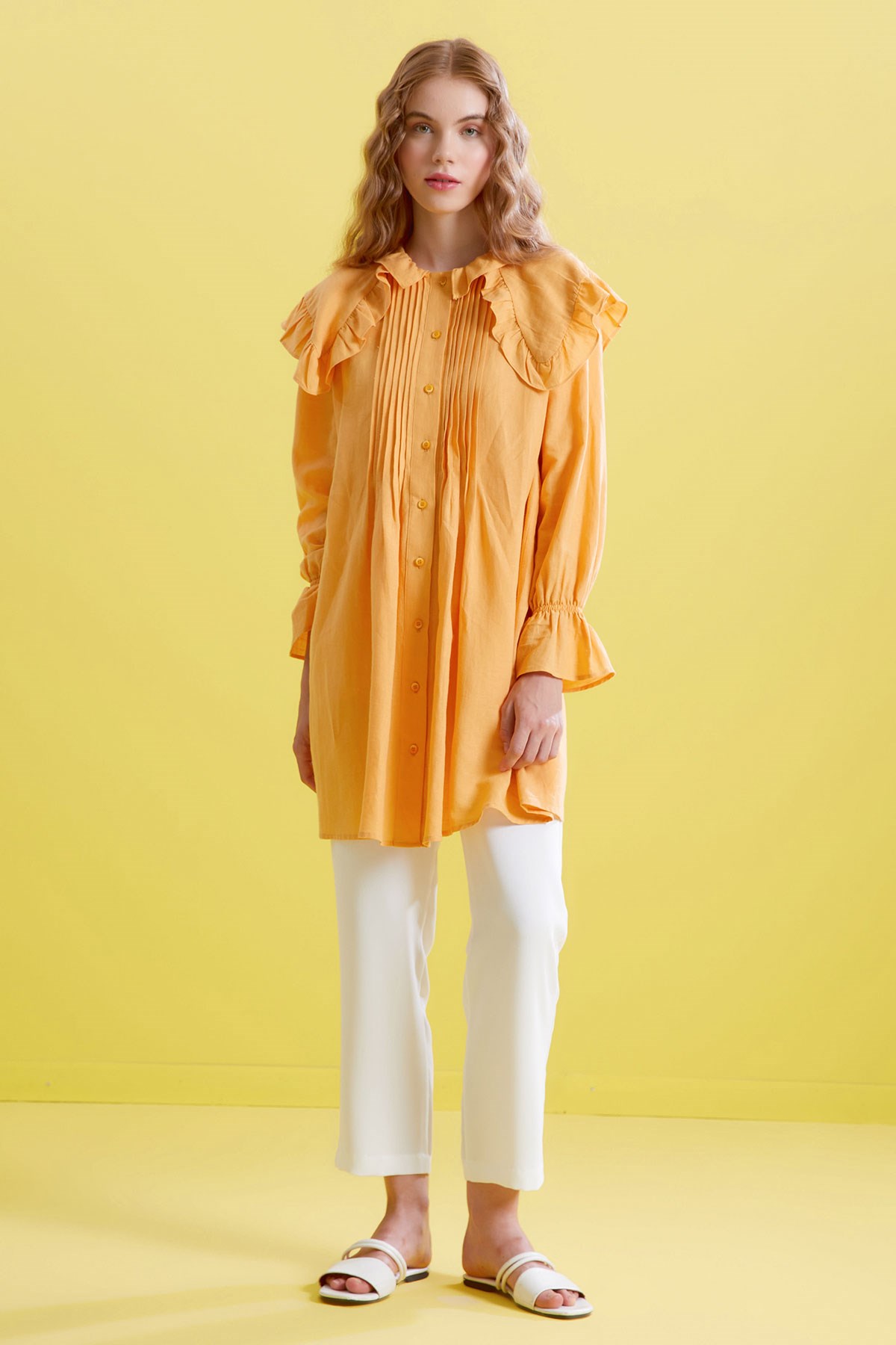 Fressia Gömlek - Turuncu