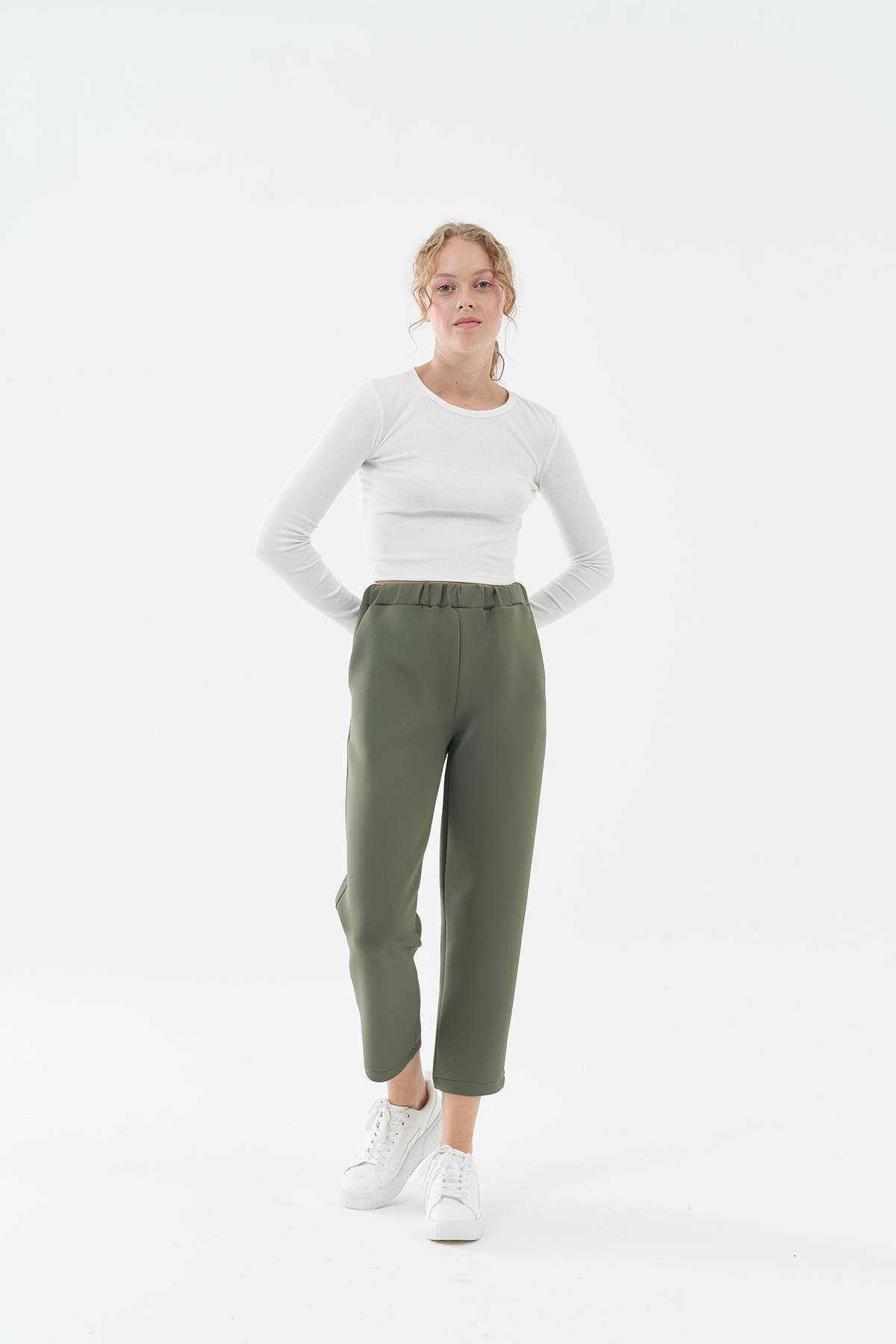 Liza Scuba Pantolon - Haki