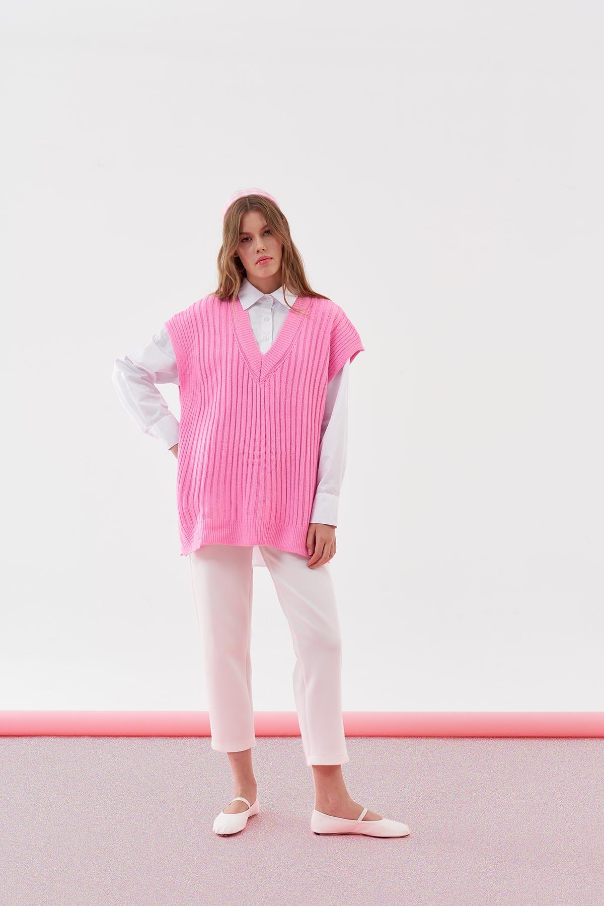 Mia Süveter - Pembe