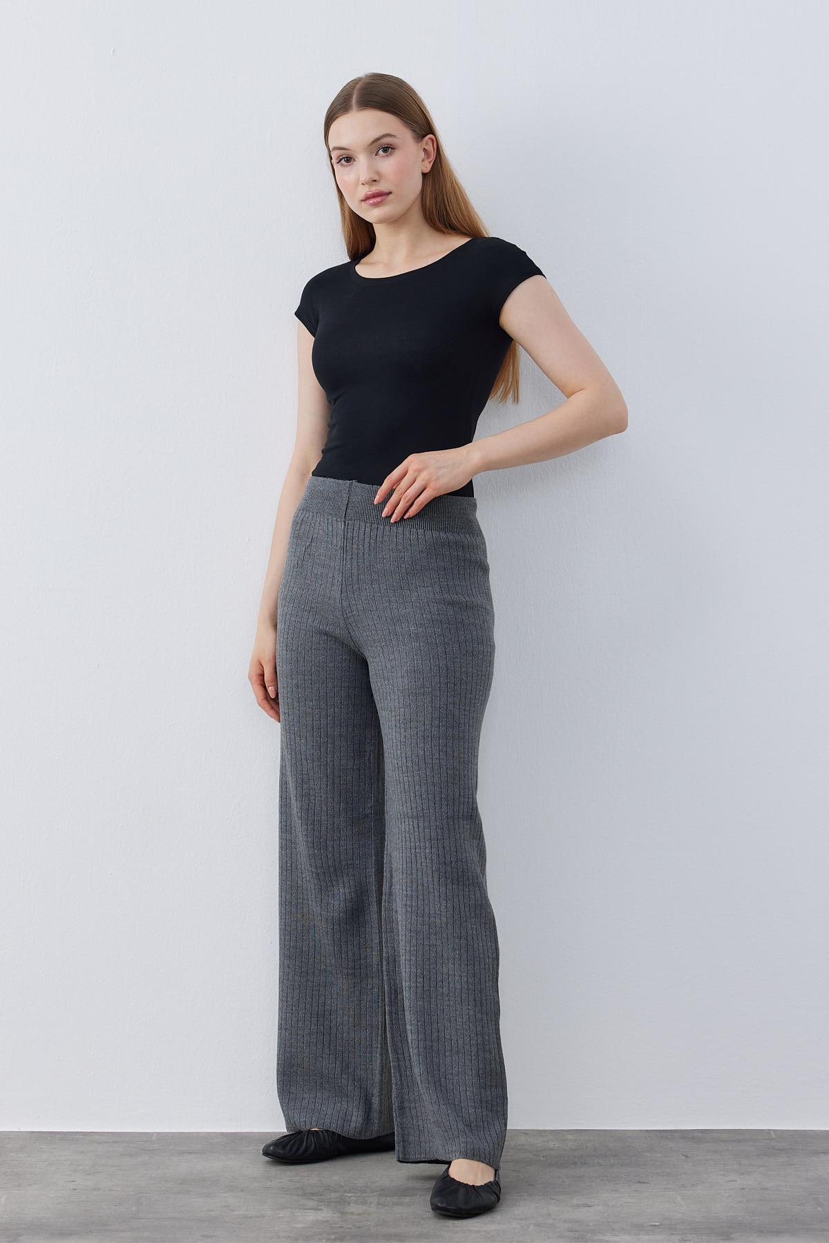 Milla Fitilli Triko Pantolon- Antrasit