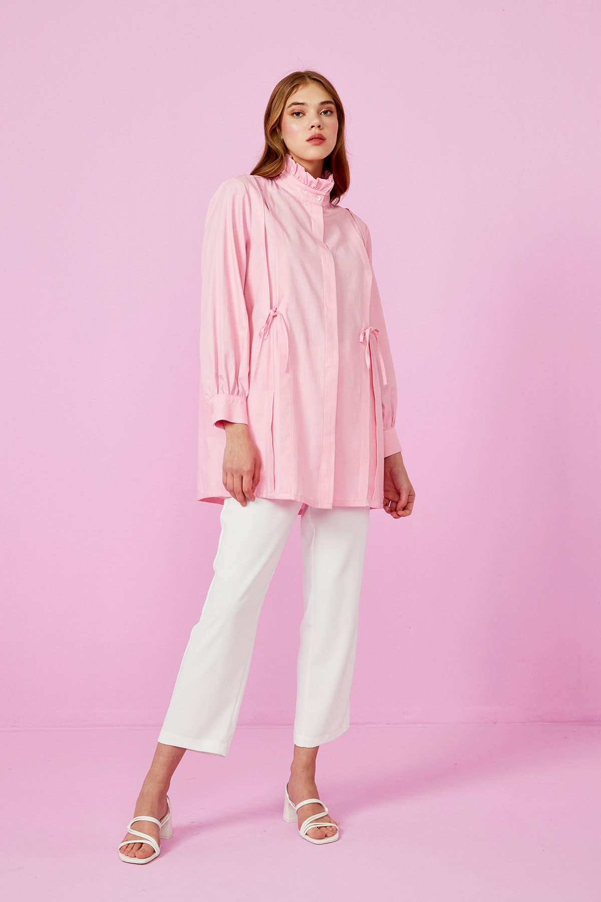 Mina Gömlek - Pembe
