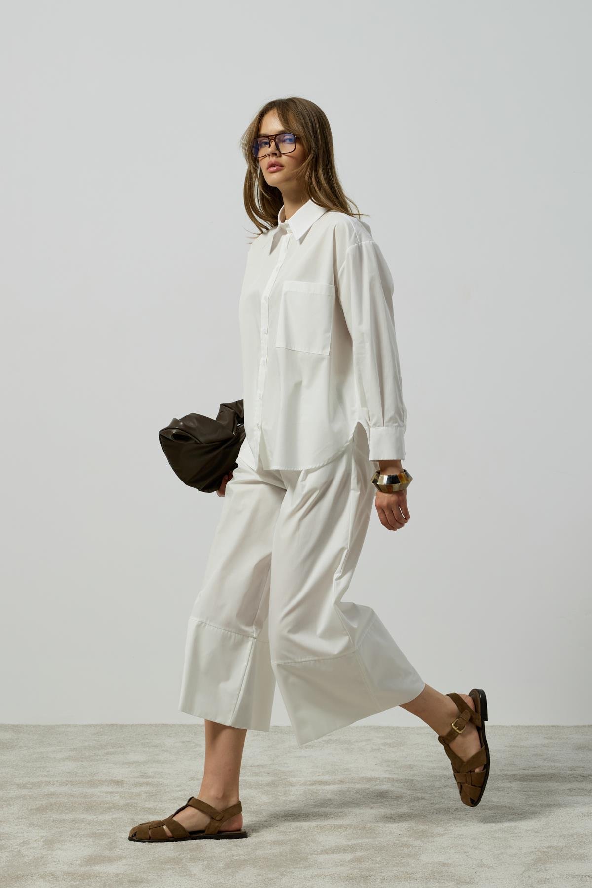 Noah Basic Poplin Takım - Beyaz