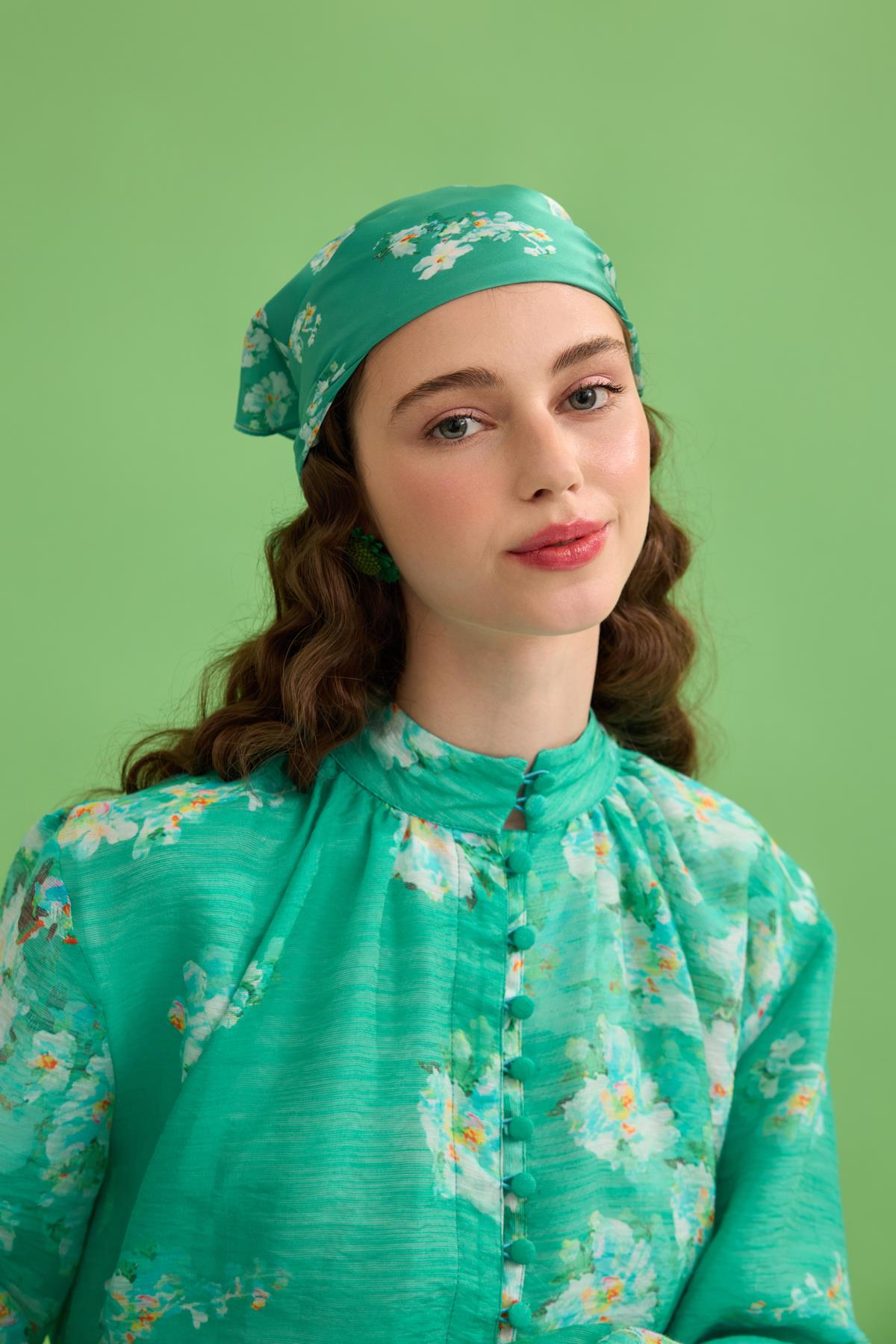 Ocean İpek Saten Fular