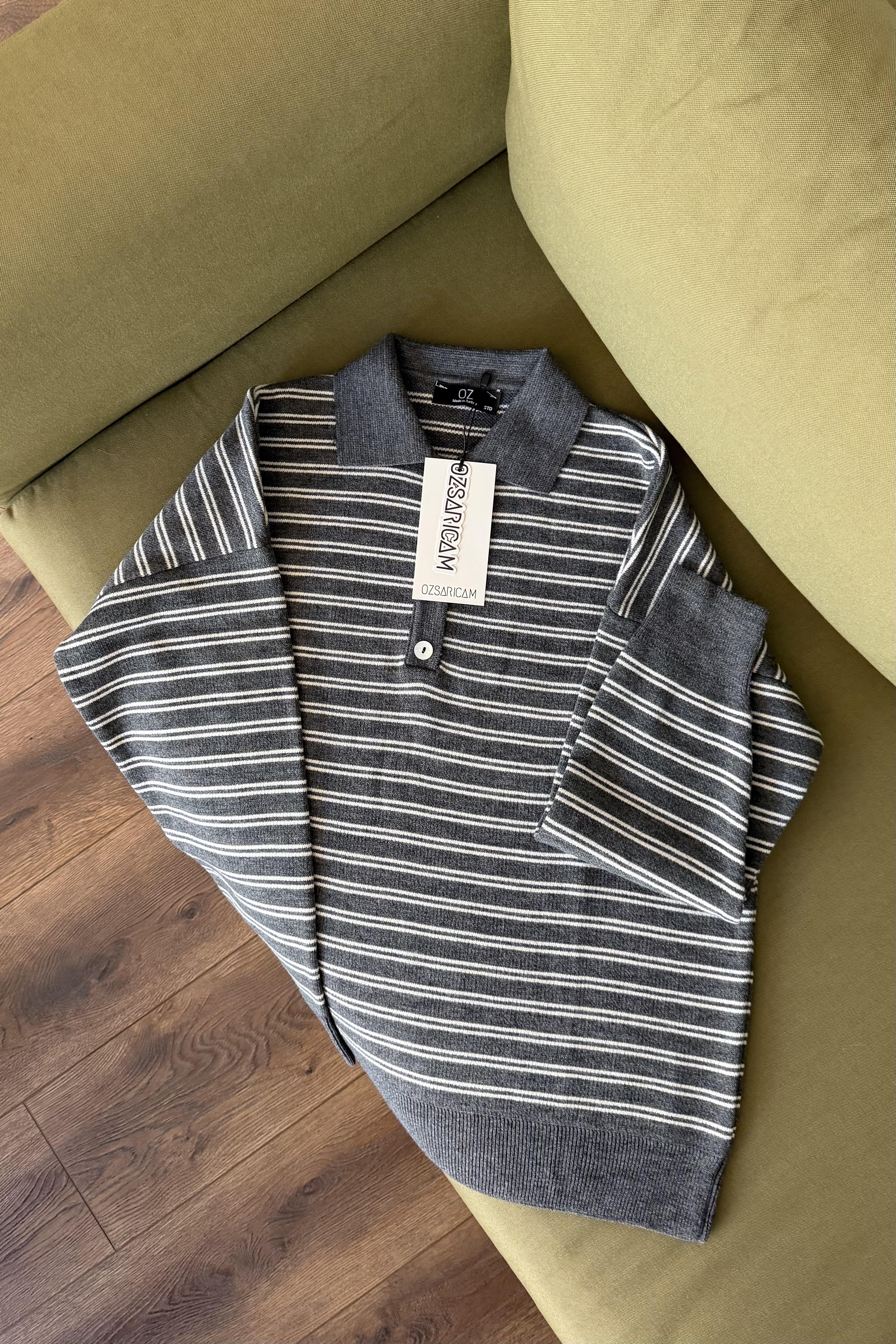 Rachel Polo Yaka Kazak - Antrasit 