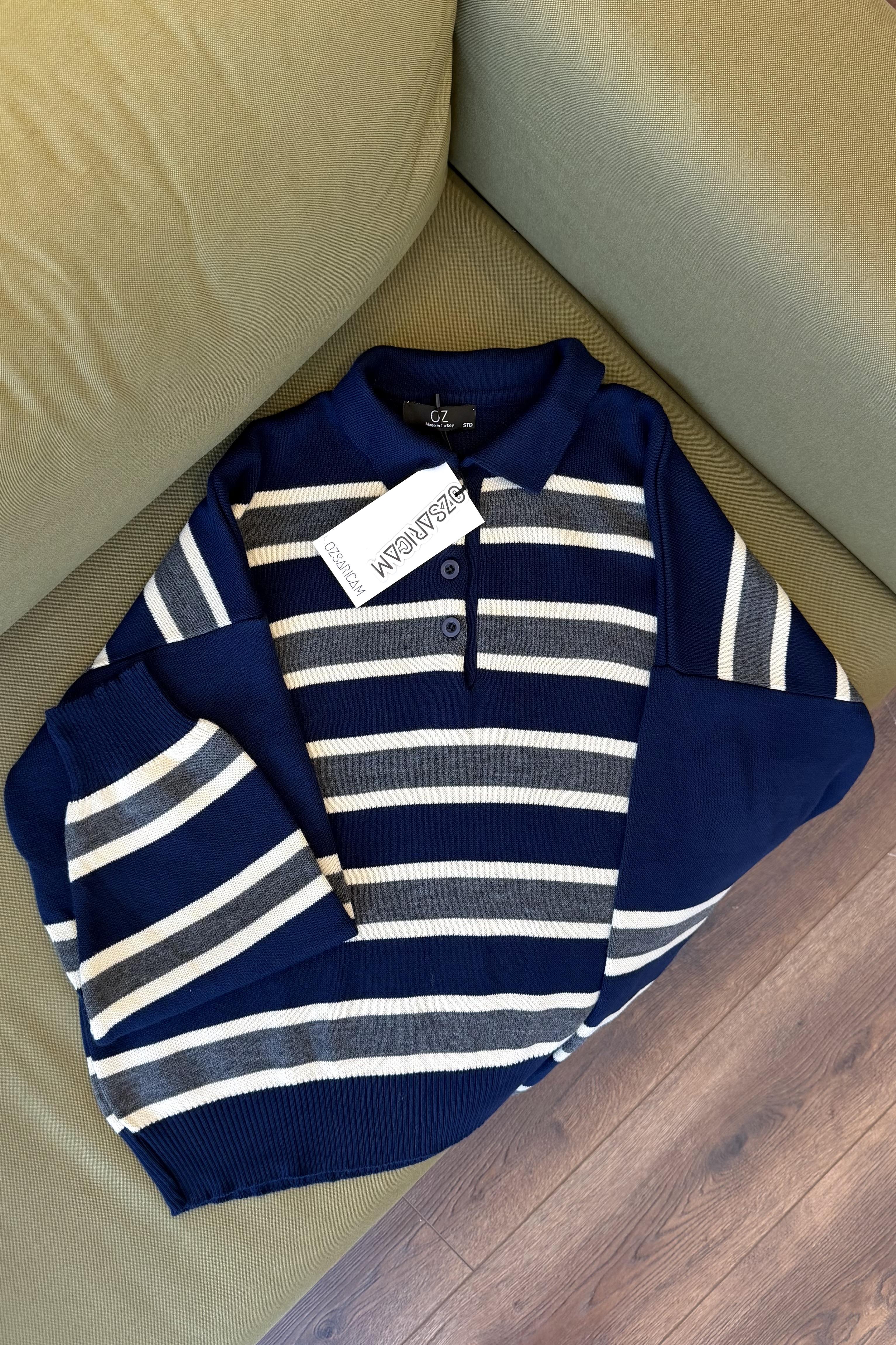 Rachel Polo Yaka Kazak - Lacivert