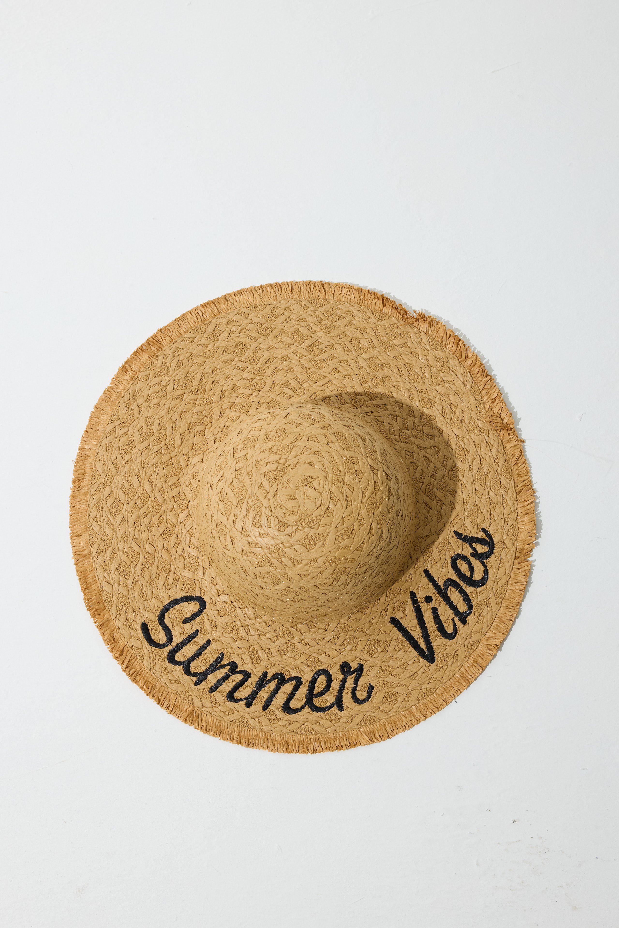 Summer Hasır Şapka. - Kahve