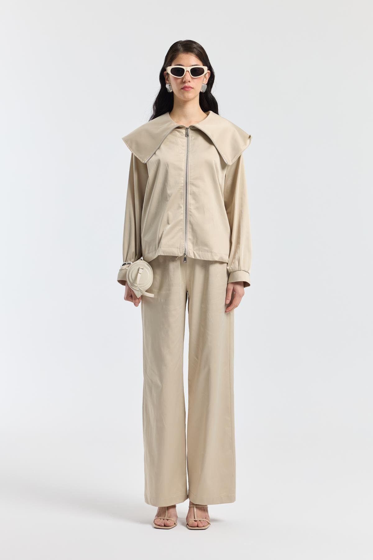 Sunday Denizci Yaka Saten Takım - Taş