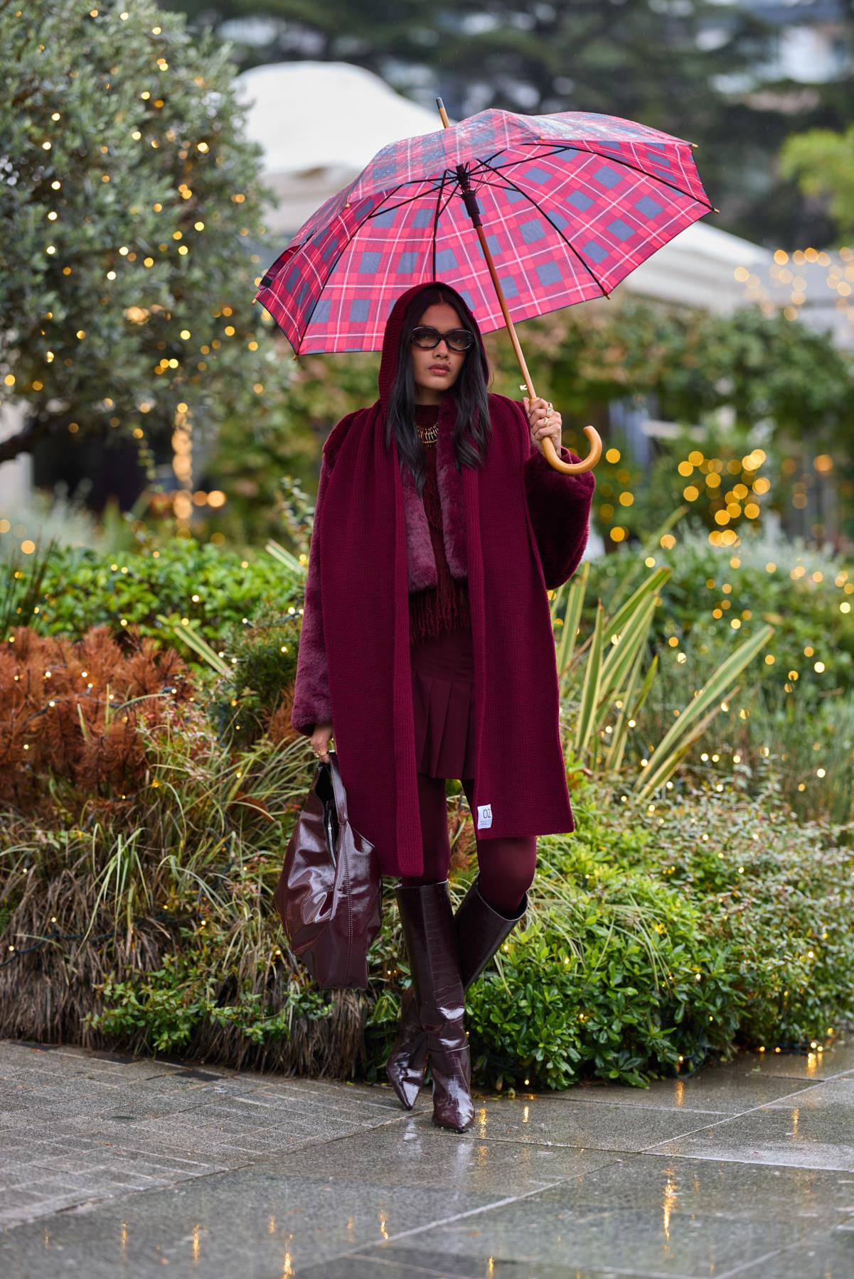 Triko Atkılı Bere - Bordo 