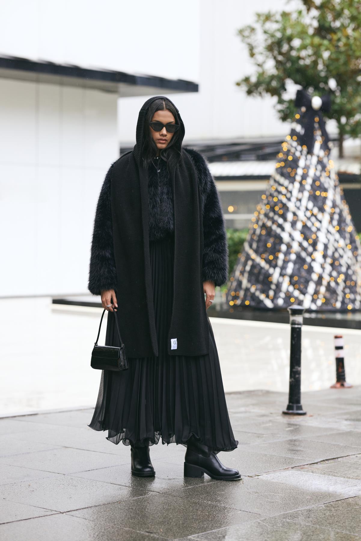 Triko Atkılı Bere - Siyah