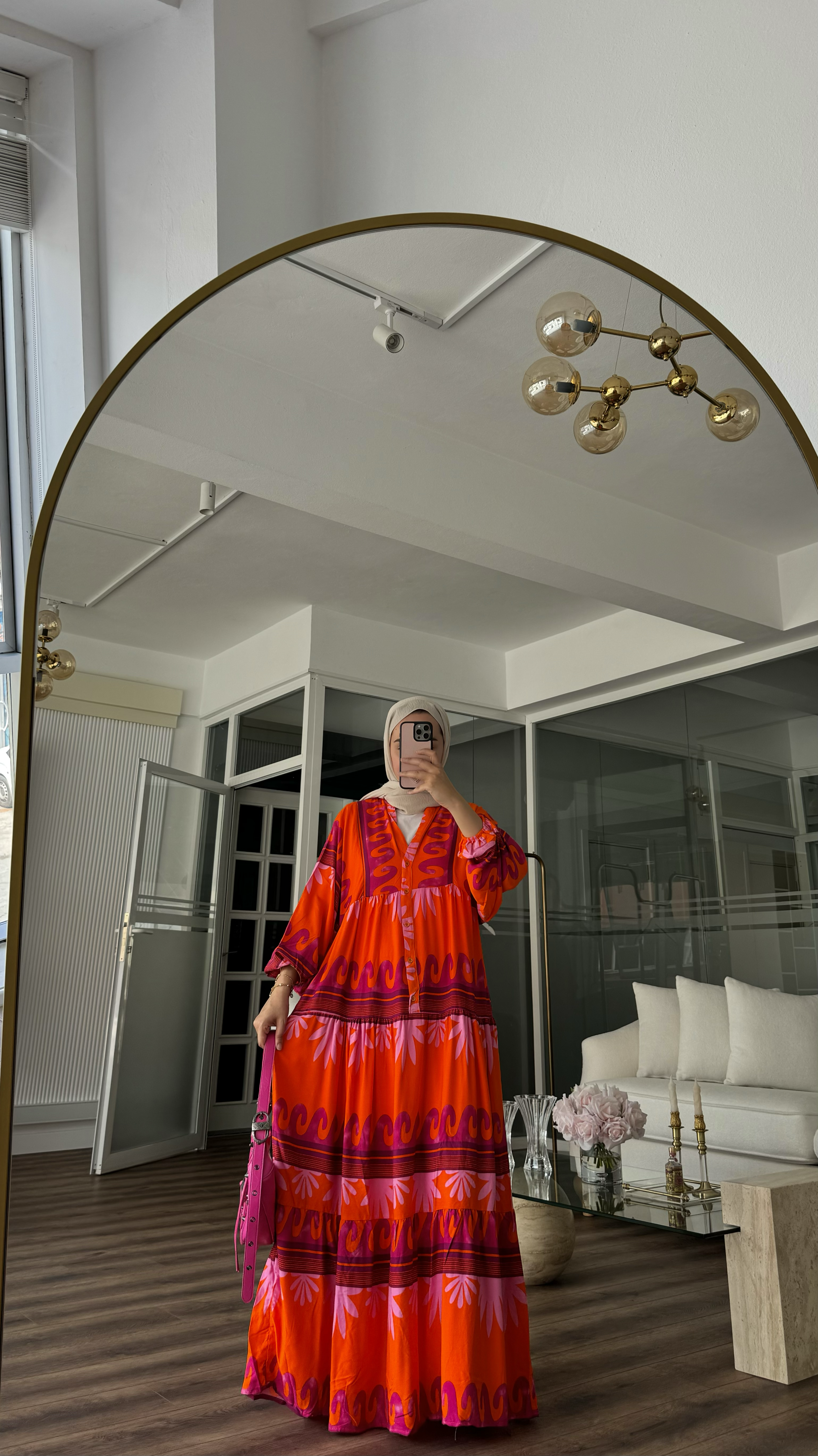 WIESSE VISCON ELBİSE - FUŞYA