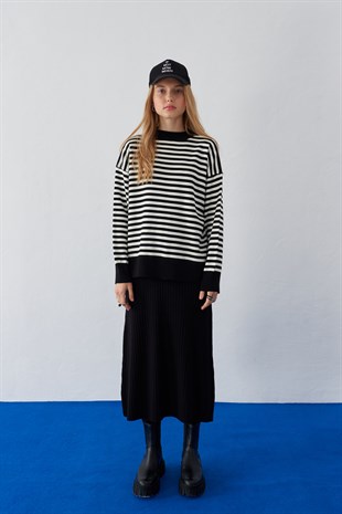 Martina Knitwear Skirt - Black